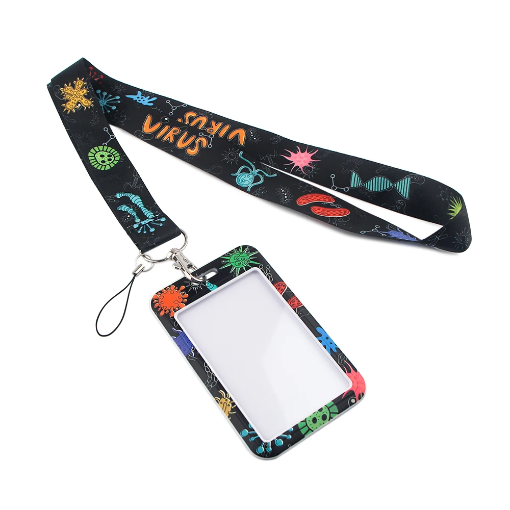 

DZ1433 Medical Doctor DNA Lanyards for Key Neck Strap card ID Badge Holder Key Chain Keys Hang Rope Key Rings Nurse Accessories