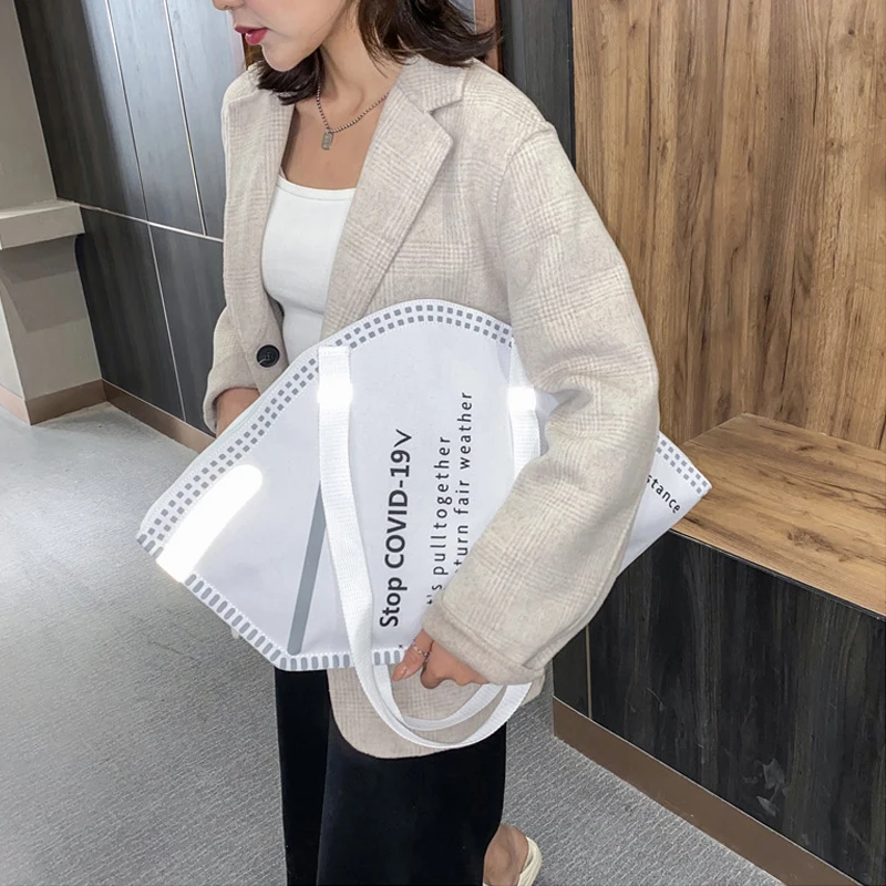

New Fashion Canvas Handbag Large Capacity Tote Personalized Female Shoulder women Bag Shopping Purse Lipstick cross-body bags