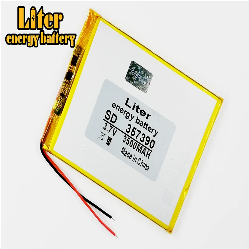 357390 3 7 V 3500MAH 357590 литий полимерный перезаряжаемый аккумулятор для GPS DVD E Book Tablet PC