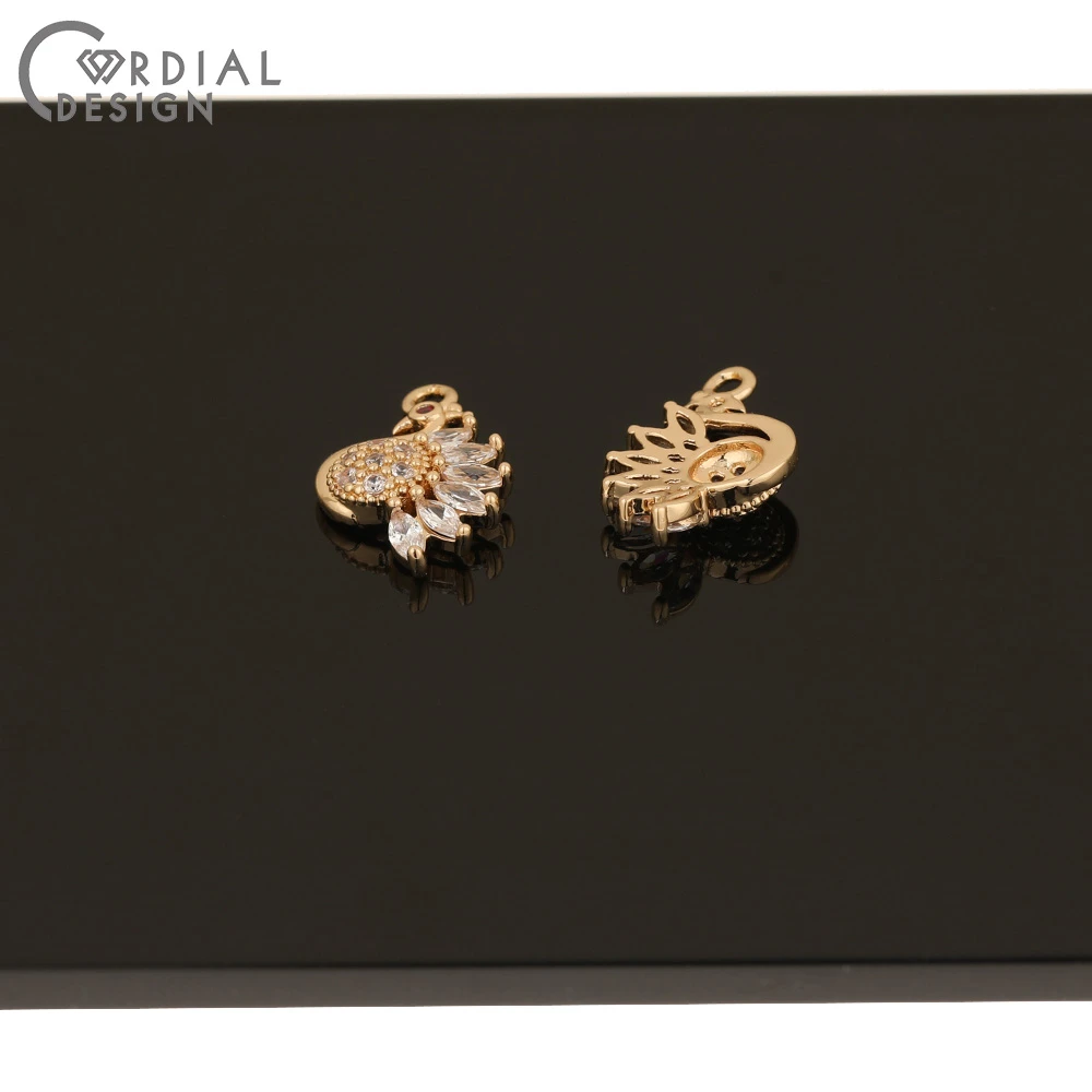 

Cordial Design 50Pcs 12*18MM DIY Pendant/Jewelry Findings & Components/Earring Making/CZ Charms/Hand Made/Earrings Accessories