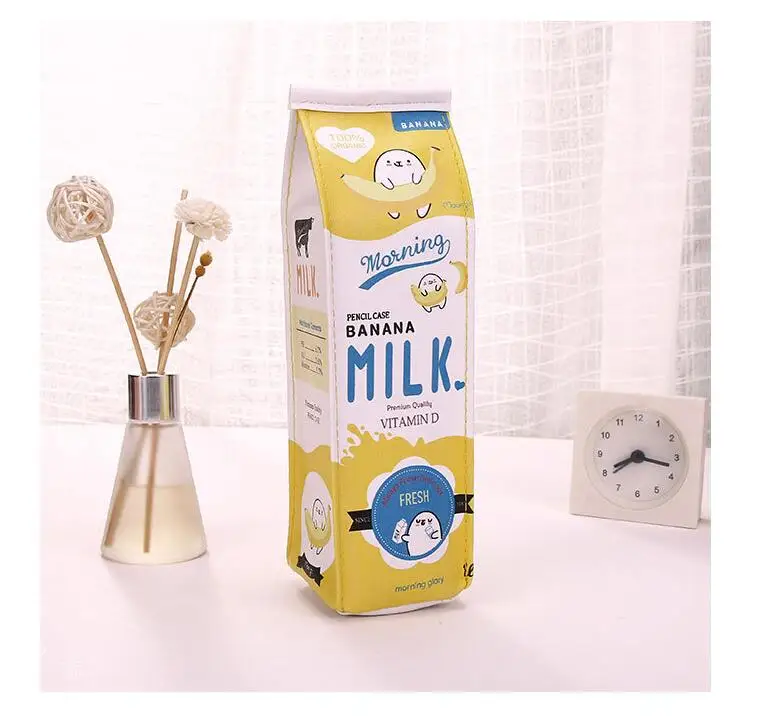 Чехол для карандашей из искусственной кожи с рисунком из мультфильма Morning Milk, органайзер для хранения канцелярских принадлежностей, сумка для карандашей, школьные офисные принадлежности, Escolar - Цвет: 03