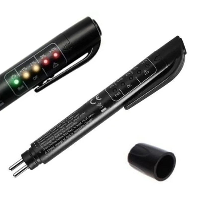 

Mayitr 1pc Car Brake Fluid Oil Tester Pen 5 LED Indicator Auto Vehicle Testing Tools Kit dot3 dot4 dot5 Brake Fluid