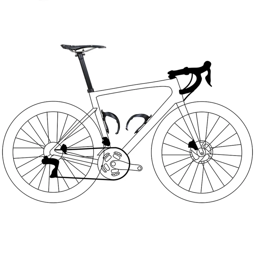 ELITA один Новая дорога/MTB углеродный руль для велосипеда подседельный штырь Матовая Глянцевая велосипед часть 27,2/30,9/31,6 мм углеродного волокна подседельный штырь для горного велосипеда 135 г