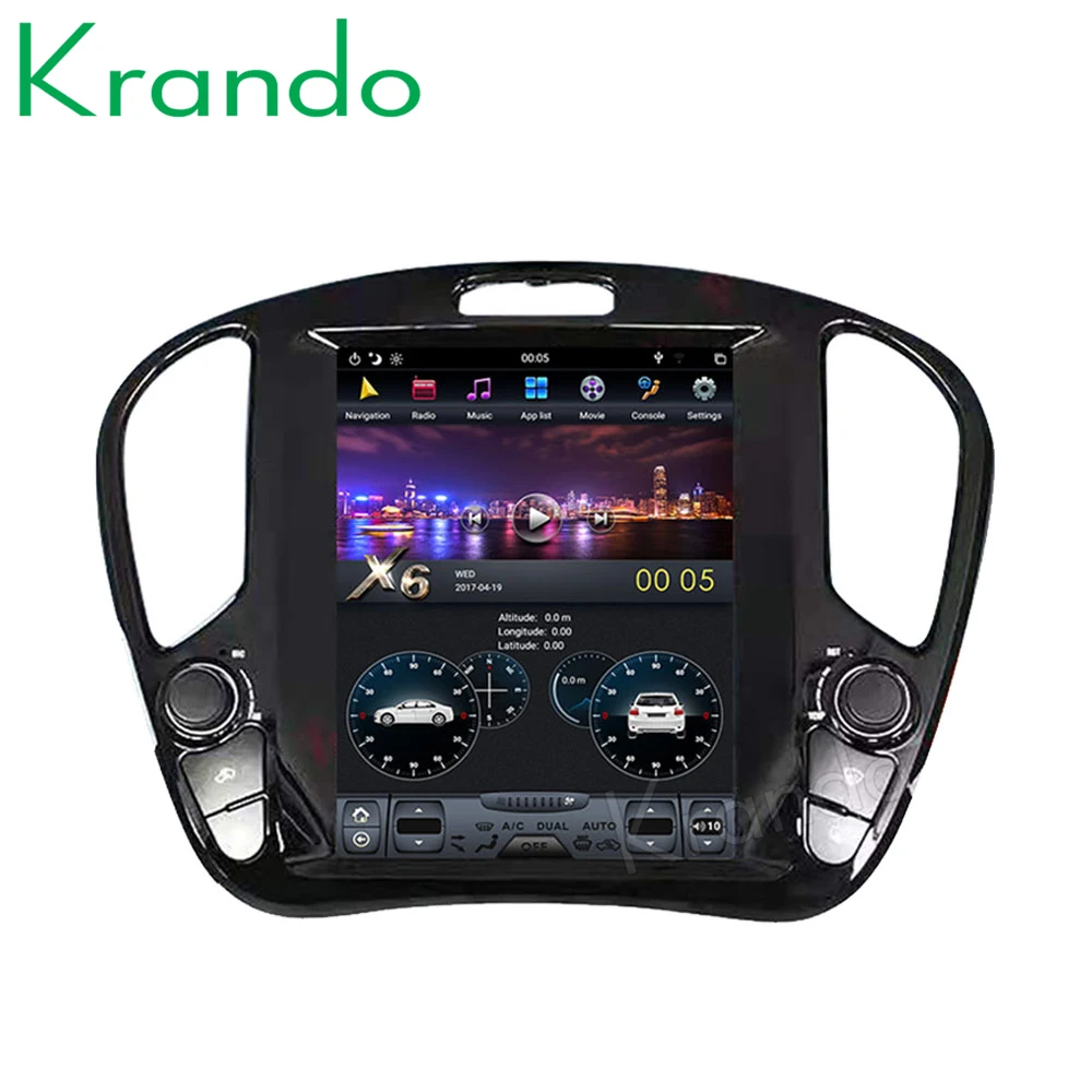 Krando Android 8 1 12 &quotТесла вертикальный экран автомобильное радио для Infiniti ESQ Nissan Juke 2011