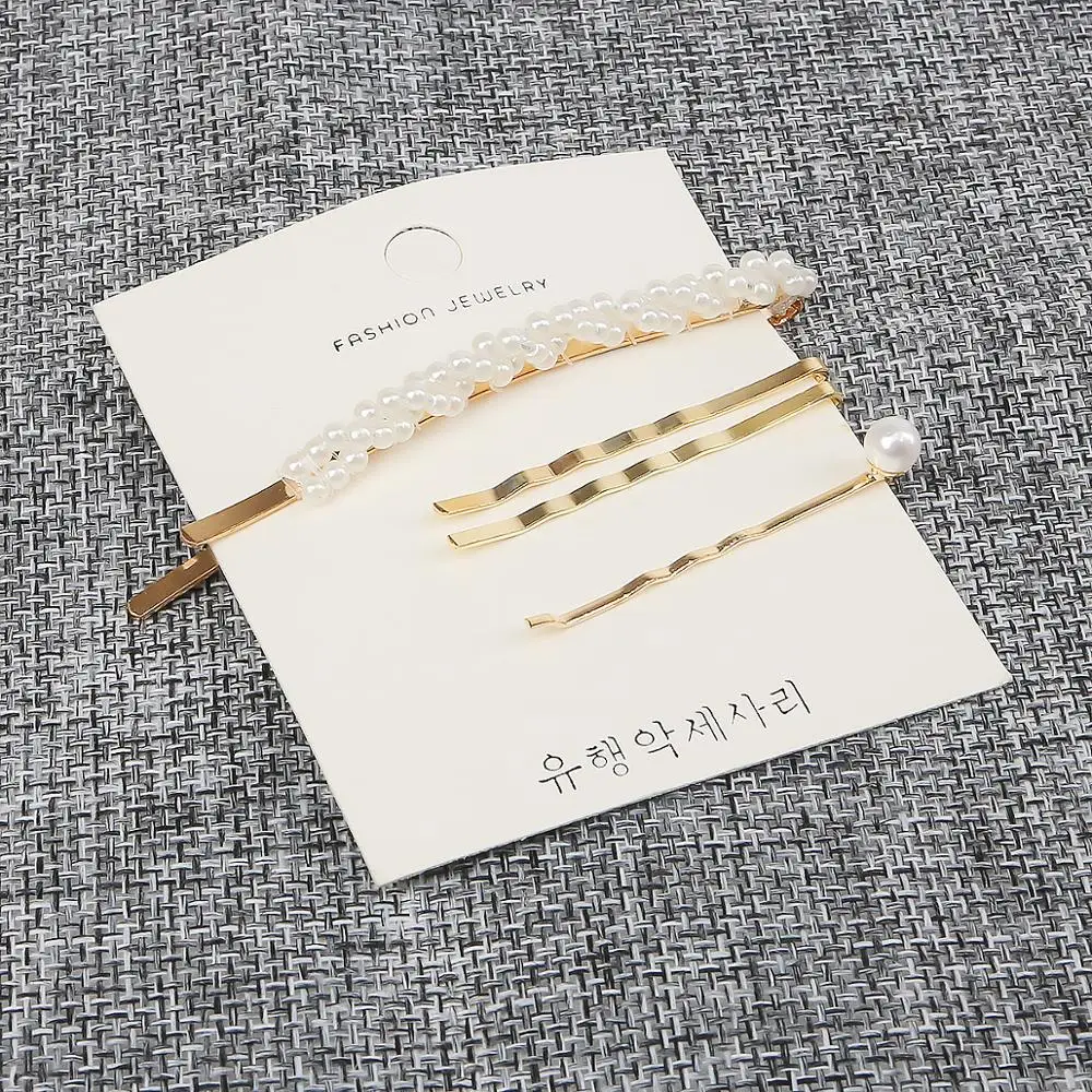 Минималистичная металлическая заколка для волос Геометрическая шпилька