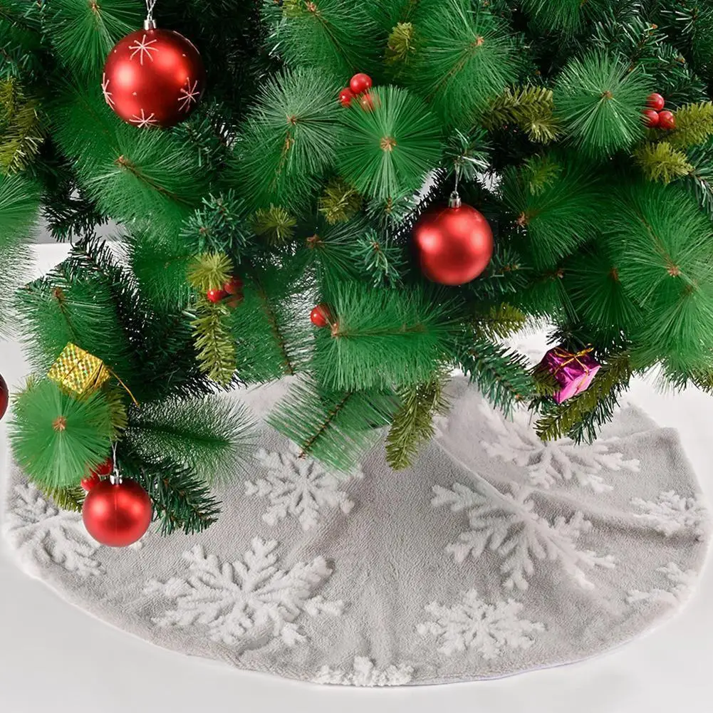 

Юбка на рождественскую елку, жаккардовая вечерние чная Новогодняя декорация, Рождественская елка 2, декоративная плюшевая Трехцветная юбка...