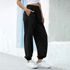 Брюки-Багги женские с широкими штанинами, спортивные брюки-султанки в стиле оверсайз, джоггеры с завышенной талией, свободные штаны в стиле хип-хоп, осень