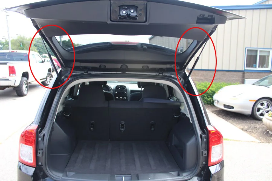 Подходит для 2007 2008 2009 2010 2011 2012 2013 Jeep Compass w/Колонки Крышка Багажника газовые пружины, лифт поддерживает стойки Опора стержень