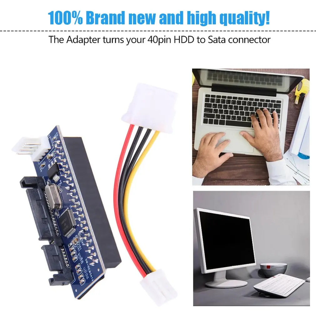 40-Pin IDE Female To SATA 7+15Pin 22-Pin Male Adapter PATA TO Card | Компьютеры и офис
