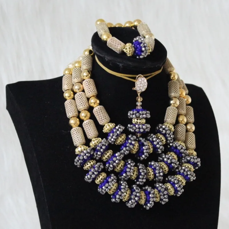 Ювелирный Комплект из колье и серёг 3 слоя|Ювелирные наборы| |