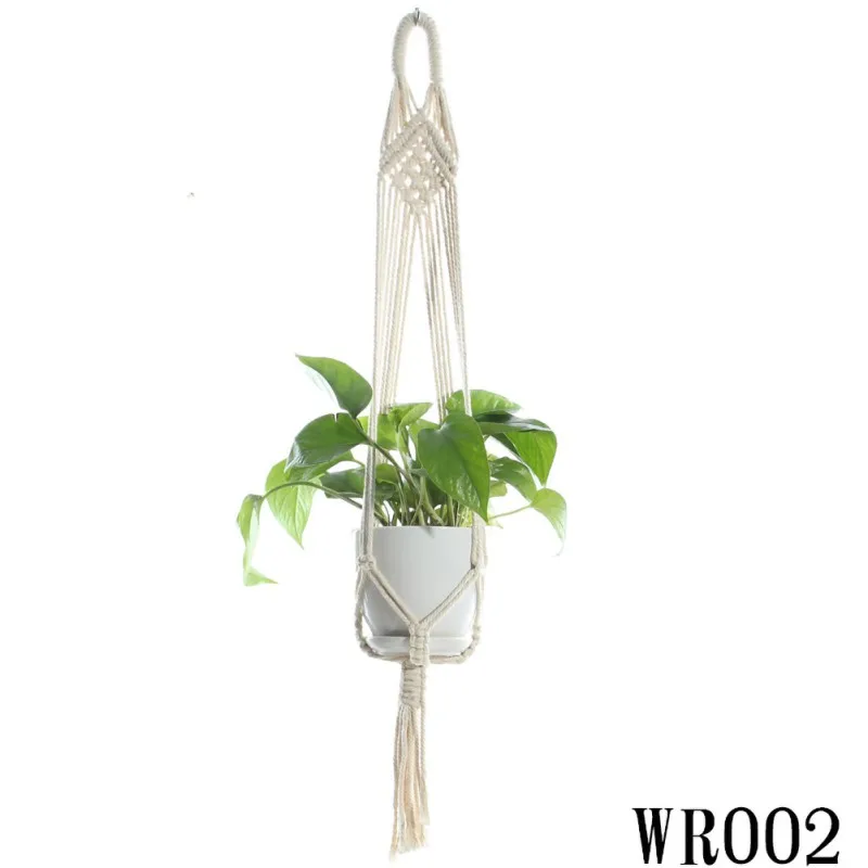 Спальня тканый завод искусство Вязание домашний декор сетчатый мешок цветочный