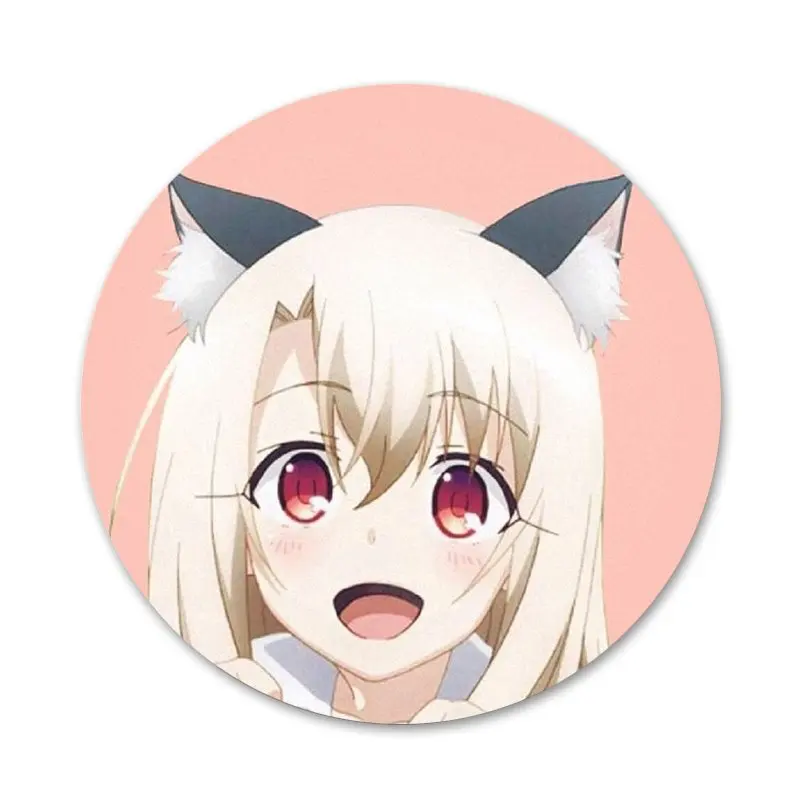Значок в стиле аниме Neko Cat Girl милый значок значки металлические для украшения