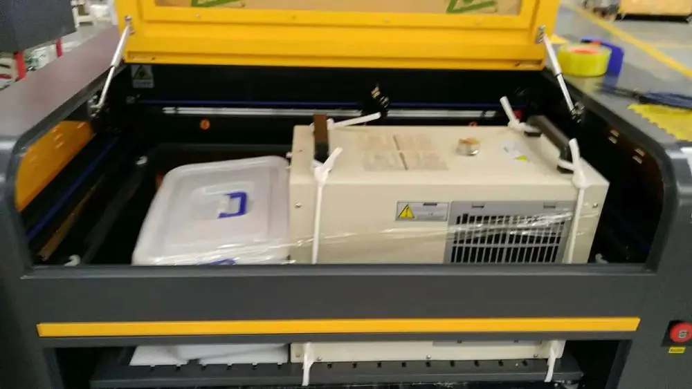 RUIDA CCD камера RECI 100W 6090 Лазерная машина для резки с cw5000 водяной охладитель двойной
