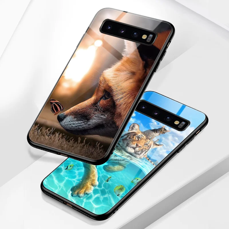Чехол для Samsung Galaxy J6 J4 Plus 2018 S6 S7 edge S8 S9 S10 S10e S20 Lite Ultra J1 J3 J5 J7 2016 2017 глянцевые яркие
