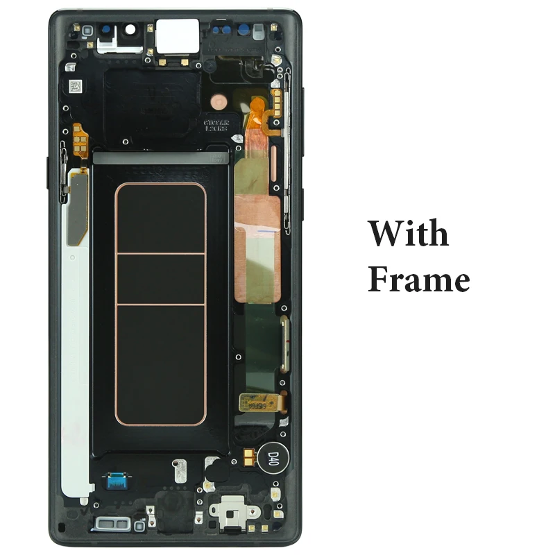 Digitalizador de pantalla t&aacute;ctil para m&oacute;vil, pantalla LCD AMOLED de 6,4 pulgadas con marco para SAMSUNG GALAXY Note 9, N960D, N960F-2