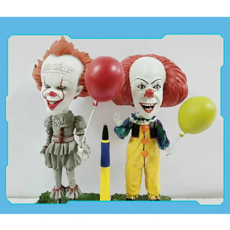 

Bobble Head Pennywise Action Figure hand painted Collectible Model Shake Head Hot Toy for adult Birthday GIFT with gift box
