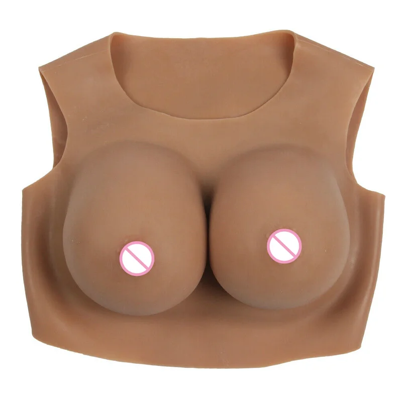 Sexy Breast C D F Cup Low Collar Sleeveless Silicone Breast Dresser Queen and Mastectomy Special High Quality Breasts