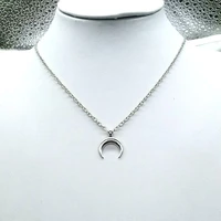 the latest modern design moon charm metal personality chain necklace sexy female necklace bar jewelry gift