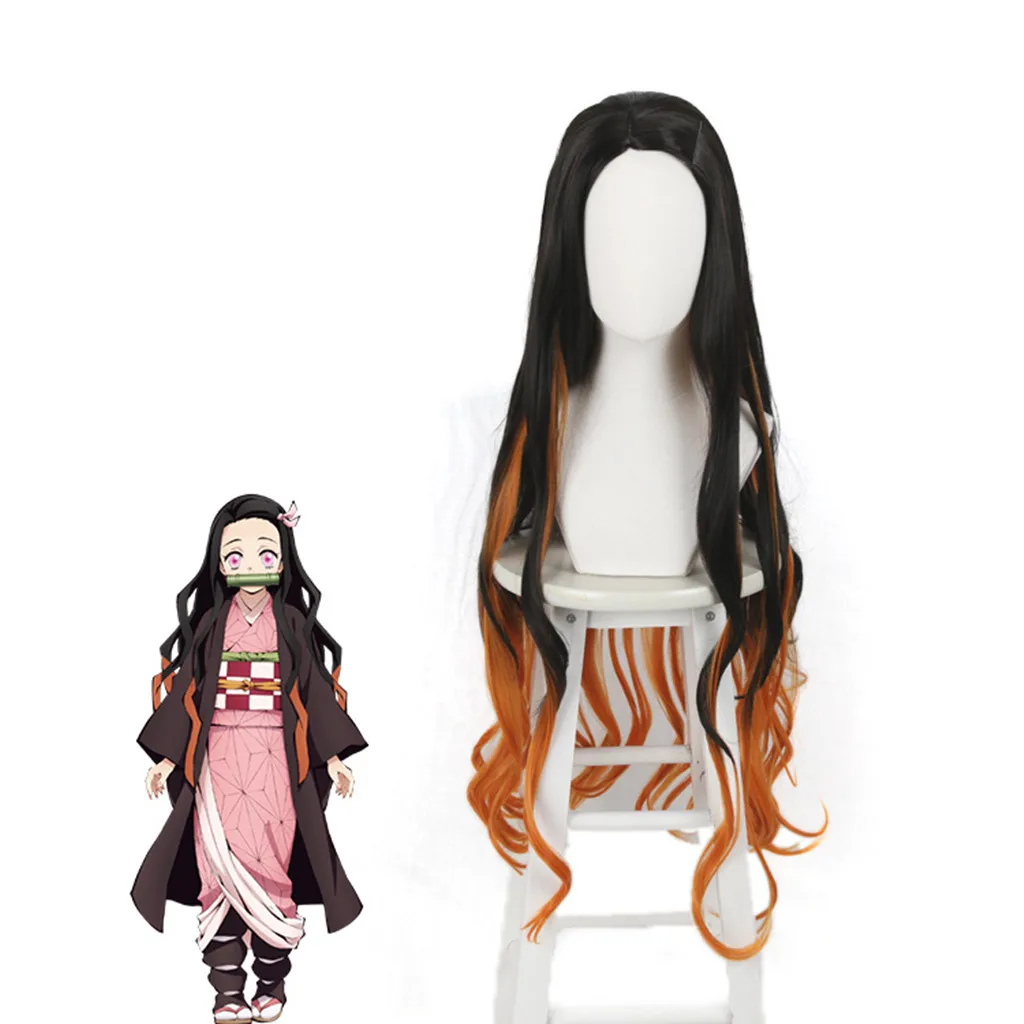 Demon Slayer kimetsu no yaiba Nezuko Tanjirou Agatsuma Zenitsu Tomioka Giyuu Inosuke Косплей парики