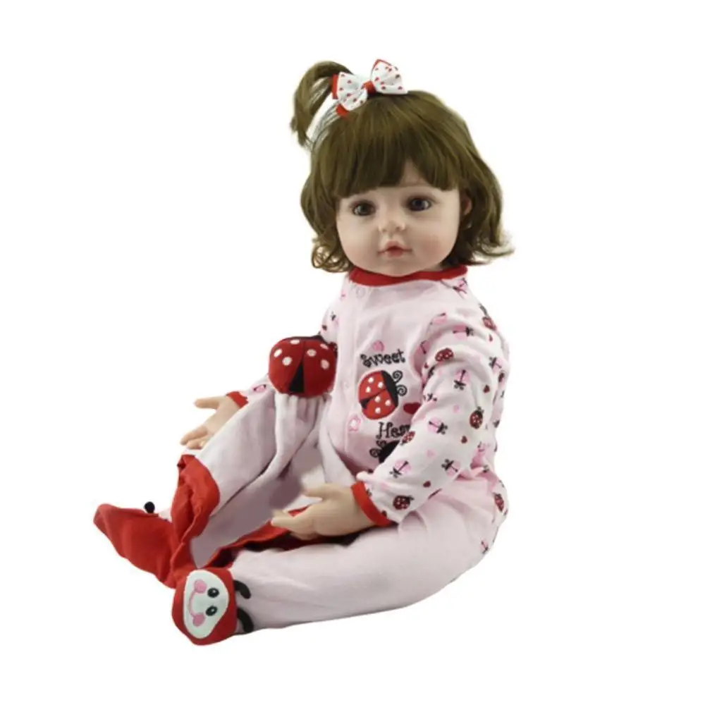 20 дюймов 48 см мягкие силиконовые куклы ручной работы для новорожденных девочек