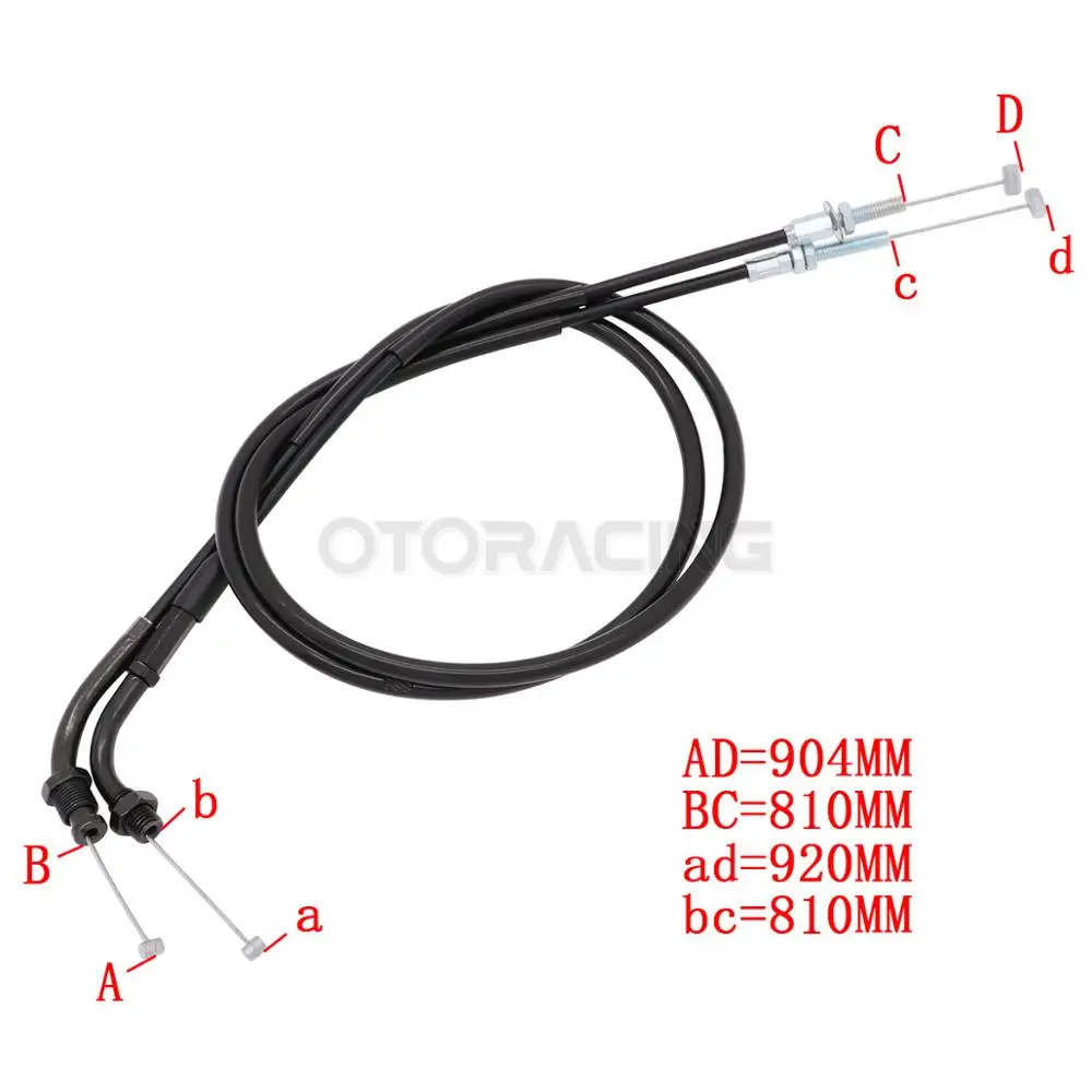 Трос дроссельной заслонки мотоцикла (1 для тяги и 1 толчка) Honda Hornet CB600F 1998 1999 2000 2001