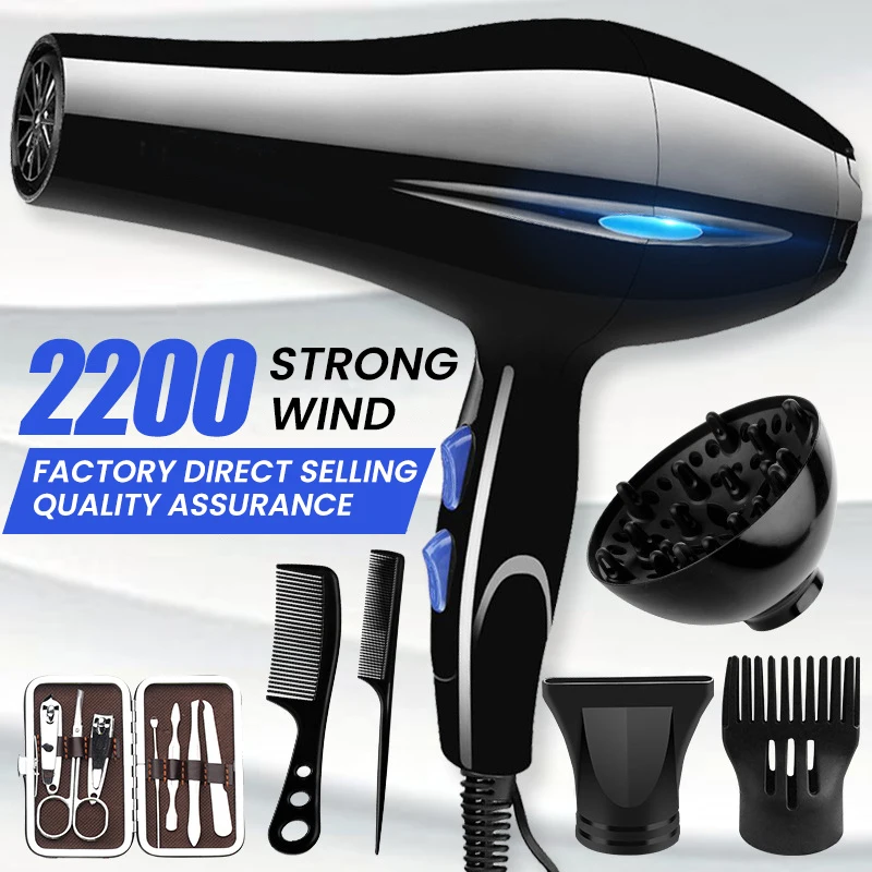 Новый профессиональный фен высокой мощности 220 В для парикмахера инструменты