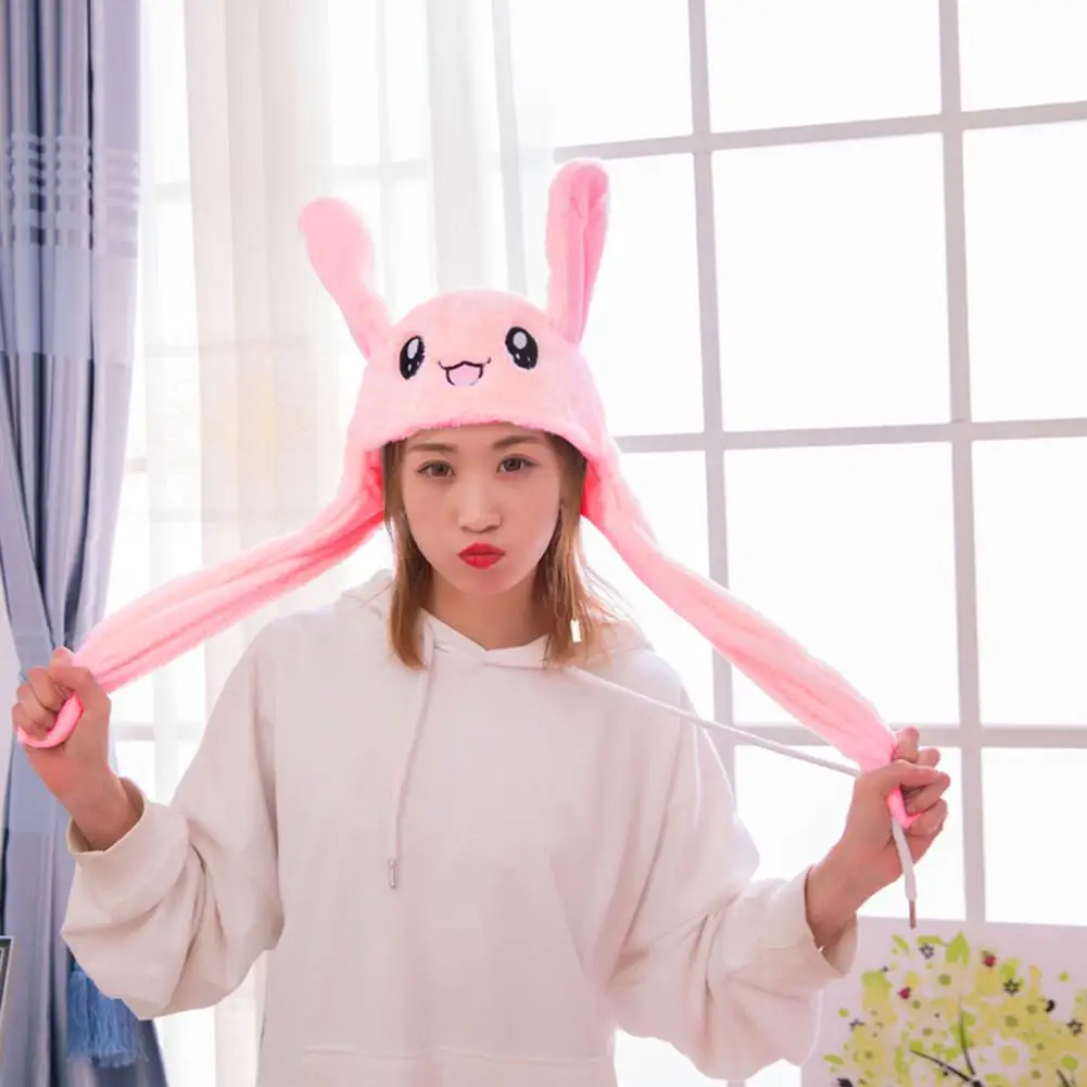 

Luminous Rabbit Funny Play Toy Bunny Ears Airbag Toy Hat Girlfriend Gift