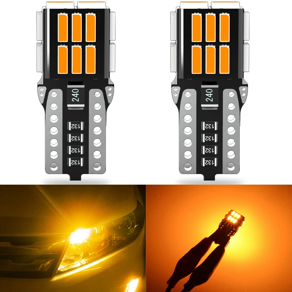 

Katur 2 шт. W5W T10 лампочки для парковки, внутренняя карта, Купольные огни, белый, оранжевый, 12 В для Audi BMW Benz