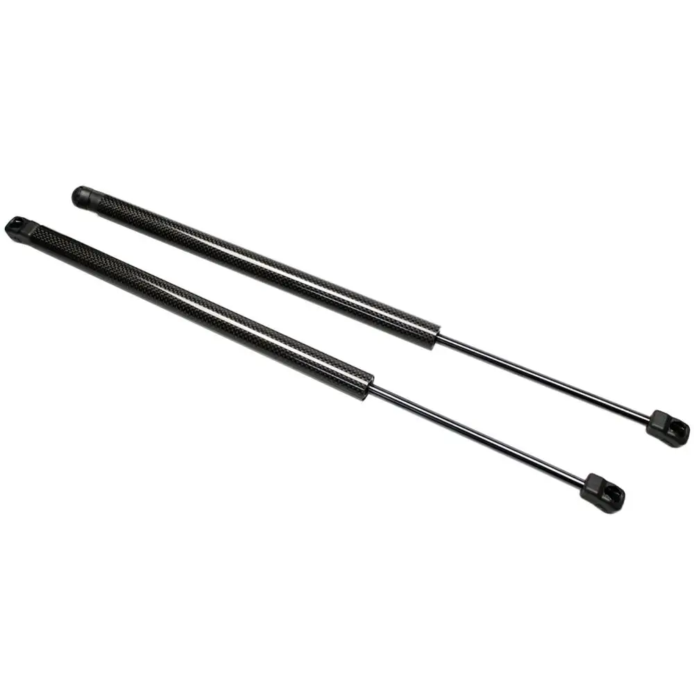 black carbon fiber 1 пара поддерживающих амортизаторов для Nissan Maxima 2000 2001 2002 2003 капот передний капот 390 мм - Цвет: black carbon fiber