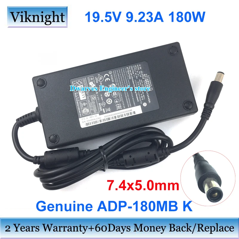 

Genuine DARFON BAA81950 19.5V 9.23A 180W AC Power Supply Adapter for MSI GE75 RAIDER 8SE GL63 8RE-616XFR 8RE-616X Charger