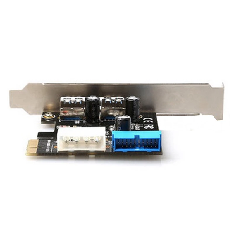 

AU42 -Motherboard Expansion Card, Desktop 20Pin Front Interface Pci-E to Usb3.0 Expansion Card