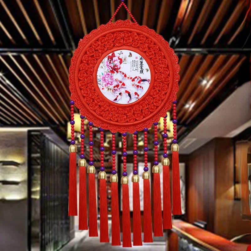 

Новогоднее украшение, медный колокольчик, украшение фэн-шуй для входа в гостиную, на удачу, Настенный декор для спальни