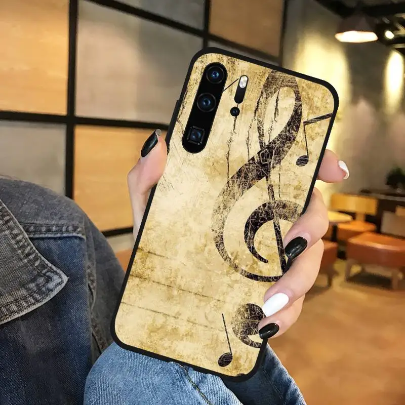 

old Music musical note Phone Case For Huawei honor Mate P 9 10 20 30 40 Pro 10i 7 8 a x Lite nova 5t