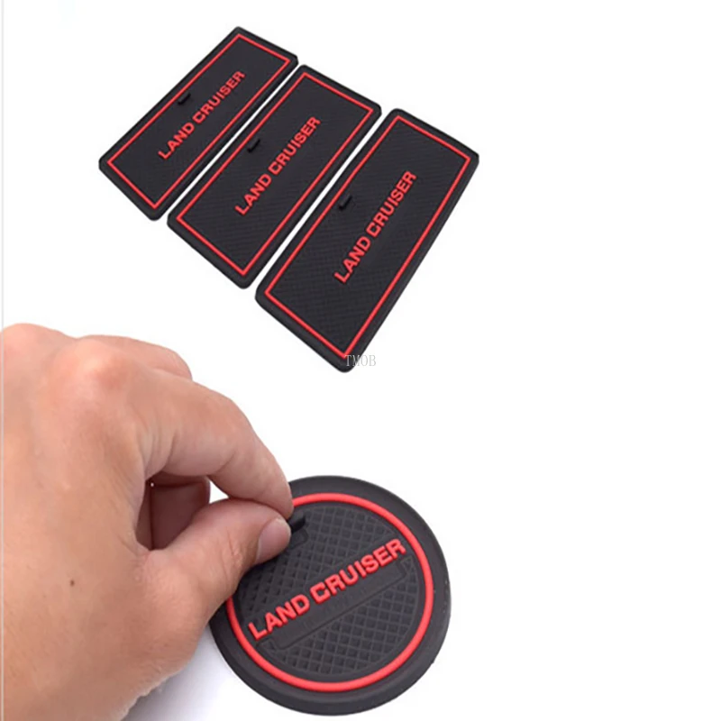 Accessories For Toyota Land Cruiser 200 FJ200 LC200 2008-2014 2015 2016 2017 2018 2019 Rubber Non-Slip Interior Door Mat 15PCS |