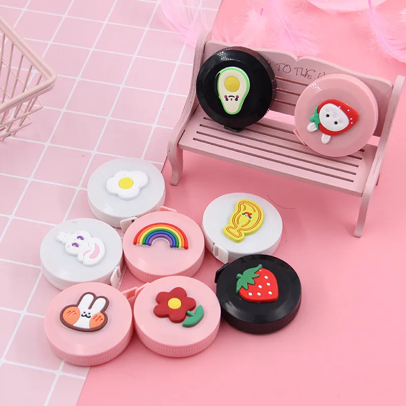 

1 Roll1.5m Portable Retractable Ruler Mini Tape Measure Sewing Leather Ruler Children Height RulerCentimeter Inch Measuring Tape