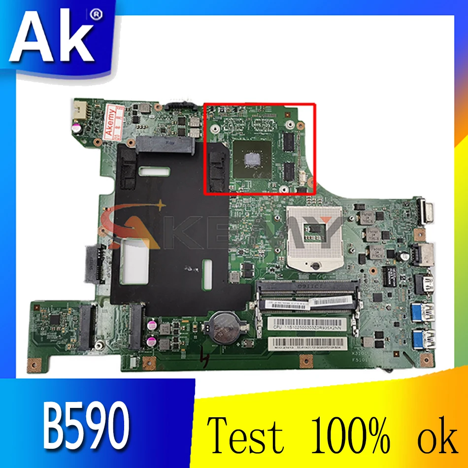 

Laptop motherboard For LENOVO Ideapad B590 Mainboard 11273-3 SLJ8C N14M-GE-B-A2 DDR3