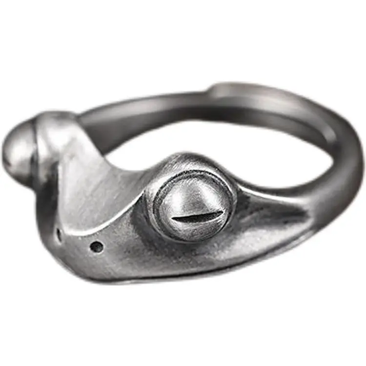 

Frog Animal Rings For Women Lady Girl Cute Fashion Open Ring Jewelry Fengshui Craft Gifts Resizable Unisex Retro Artistic Design