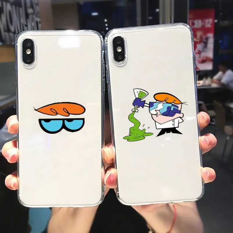 

Dexter Laboratory Phone Case For Samsung GalaxyS20 S21 S30 FE Lite Plus A21 A51S Note20 Transparent Shell