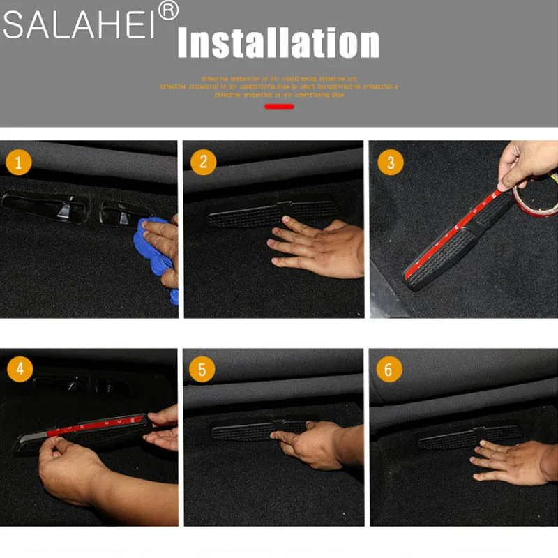 

Best Price Car Under Seats Air Outlet Protective Cover Dust Cover for Koda 2016 2017 Superb 16 Style Auto Accessories Interior