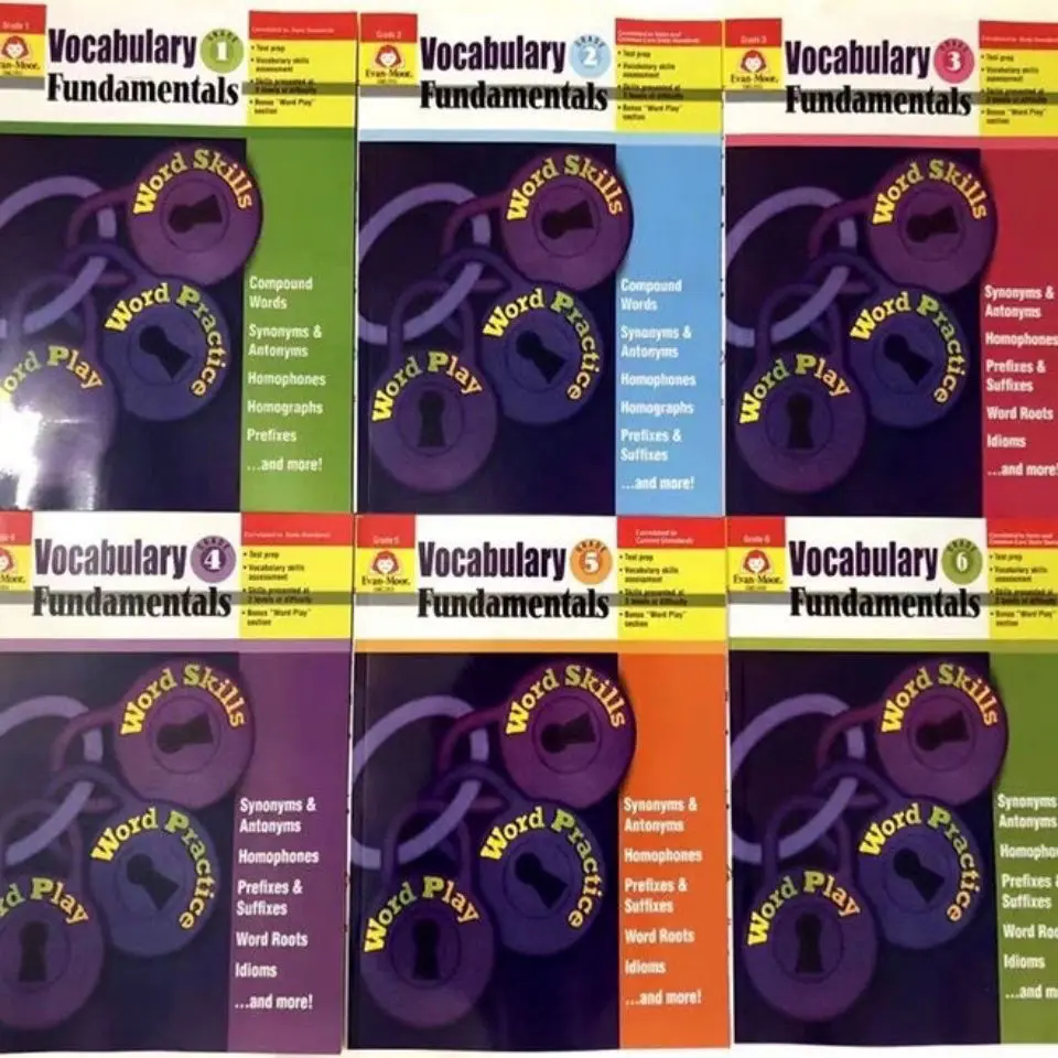 1-6 Books In English California Textbook, English For Children, Expand Vocabulary