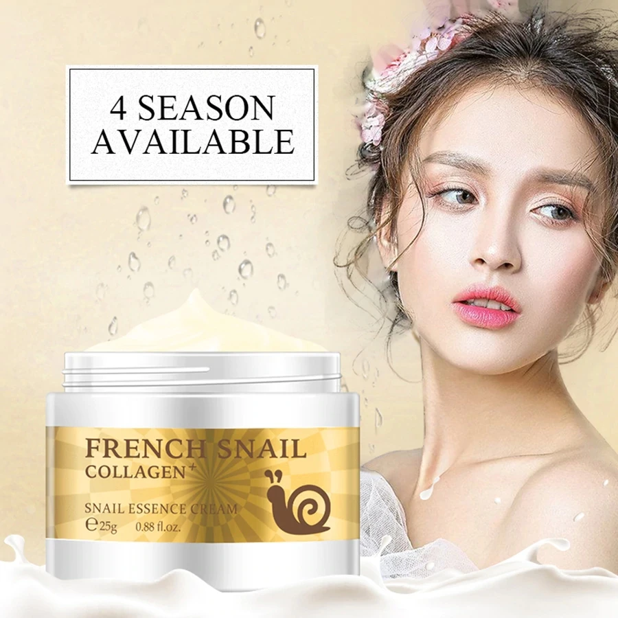 Snail Essence Face Cream Hyaluronic Acid Anti-aging Moisturizer Nourishing Collagen Essence Salon Skin Care Cream Women Creams