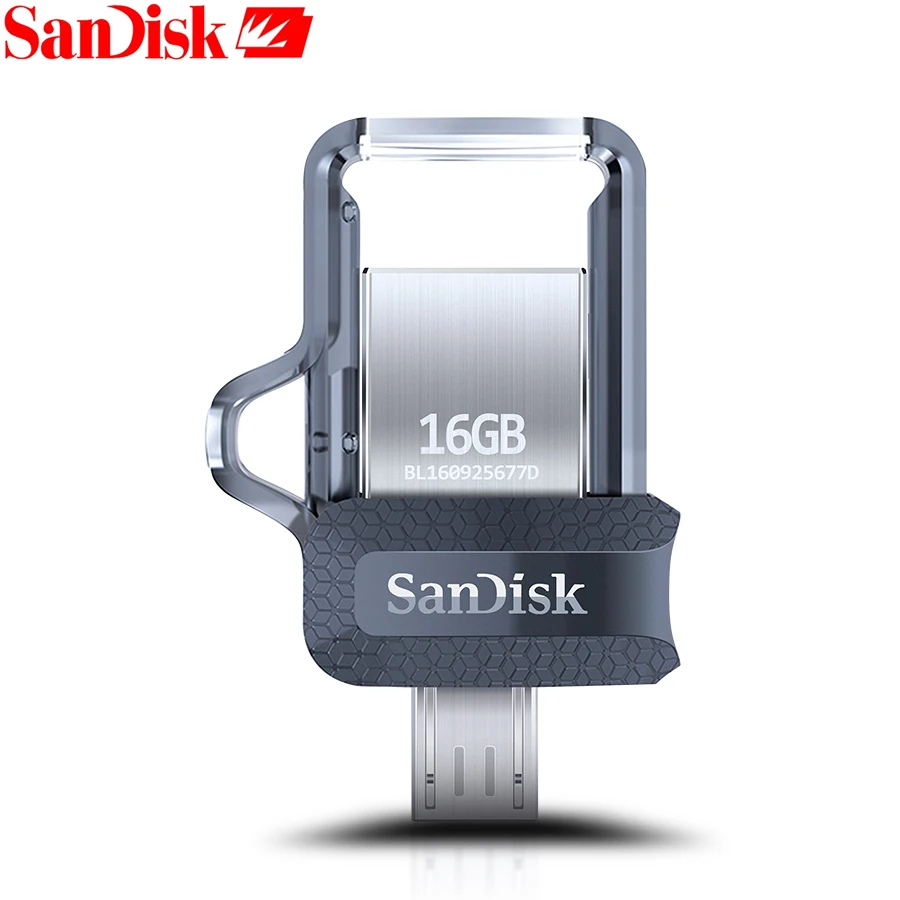 SanDisk оригинальный OTG USB флэш-накопитель 32 Гб 16 3 0 две мини-ручки накопители 128 64