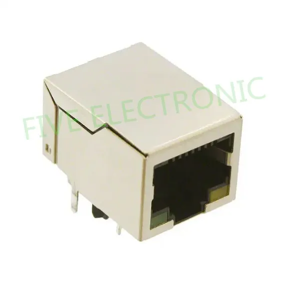 J0006D01B 1 порт RJ45 разъем через отверстие 10/100 Base TX номер autodix J0006D01BNL|Соединители| |