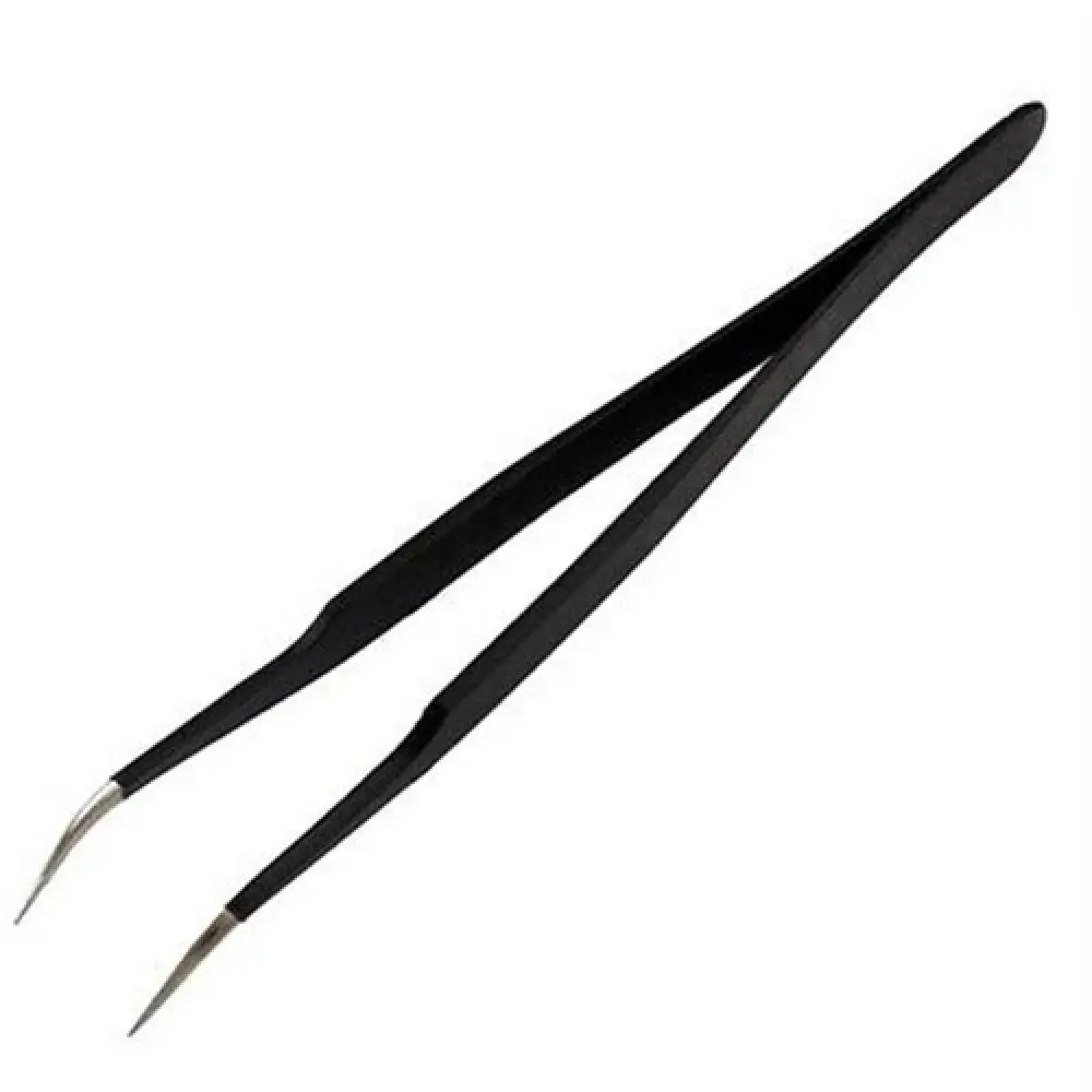 6Pcs Black Color Eyebrow Tweezer Hair Beauty Slanted Puller Stainless Steel Eye Brow Clips Makeup Tool Brand New