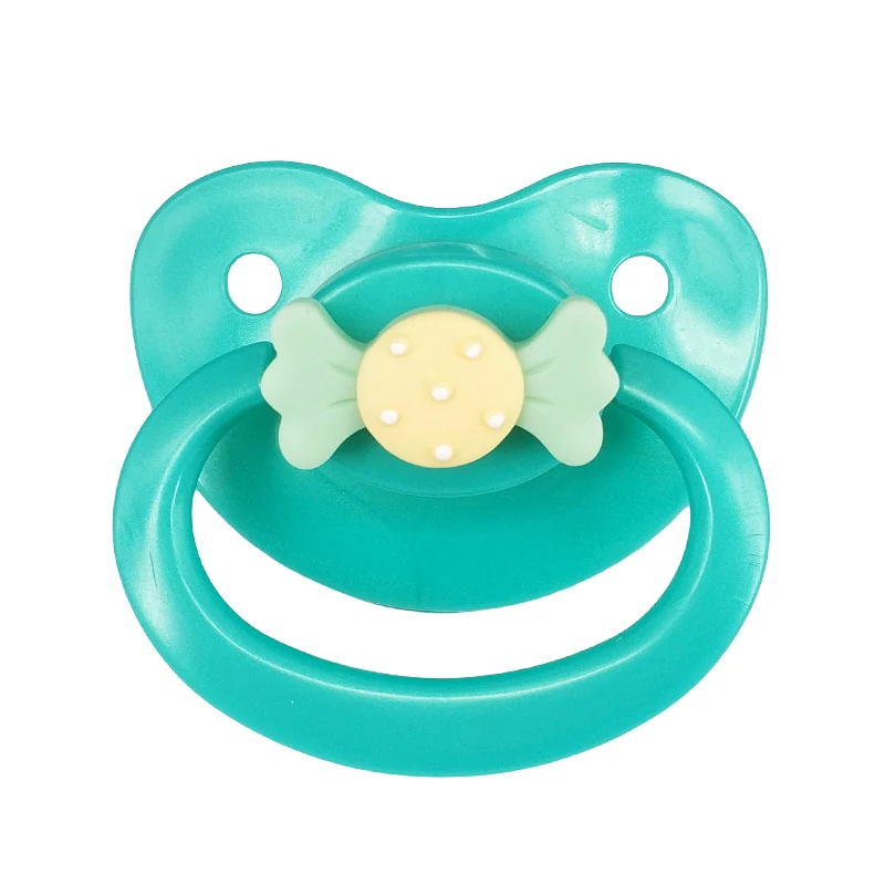 

Соска DDLG abdl для взрослых и детей, Соска-пустышка 100% ручной работы для девочек, силиконовая соска-пустышка с конфетным узором для взрослых, бе...