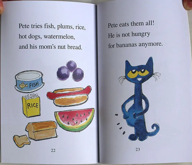 

6 Pcs/Set I Can Read Pete The Cat English Picture Books Early Educaction English Short Stories Reading Book