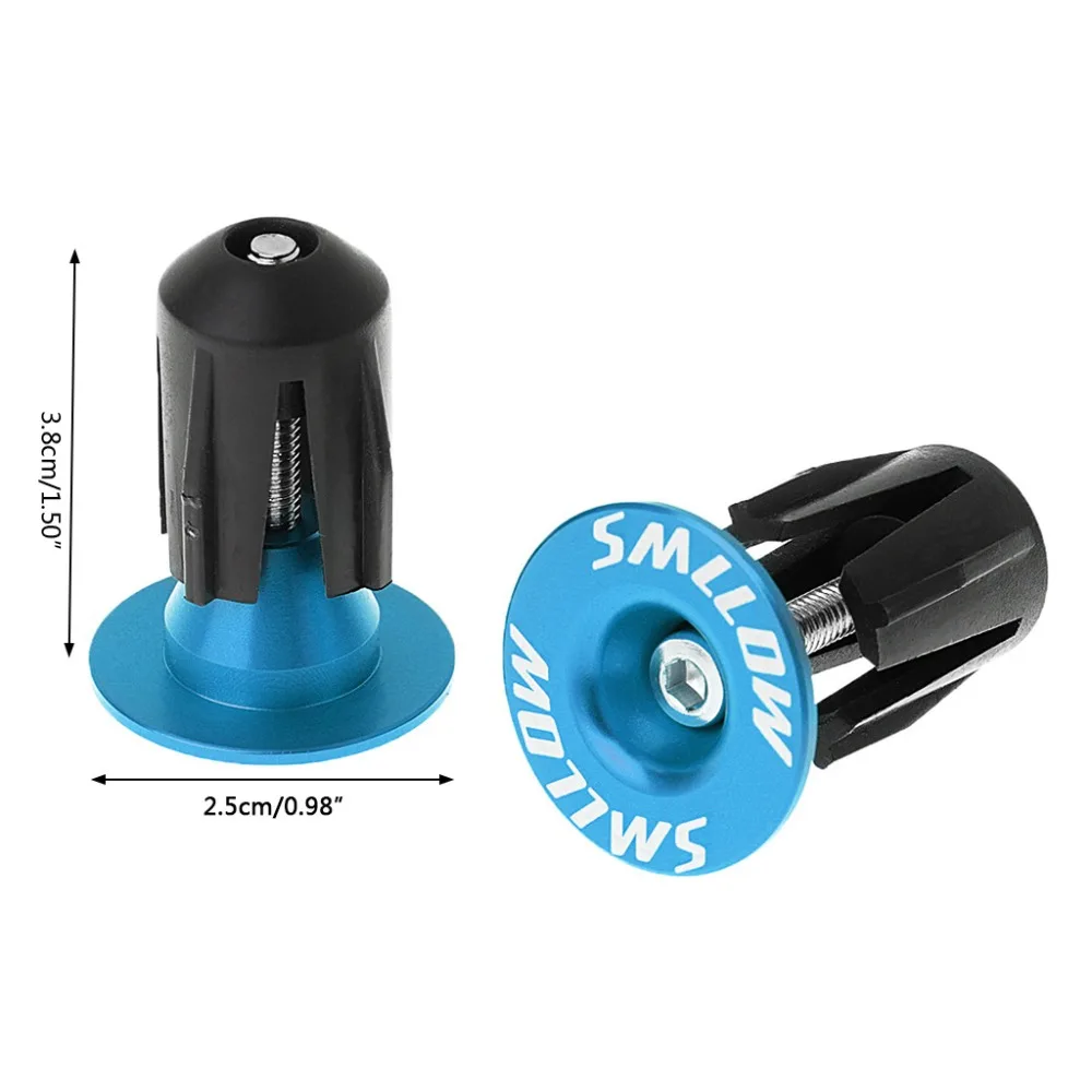 

2Pcs Bike Bar End Plugs Aluminum Road Bicycle Grip Handlebar Caps MTB Accessory