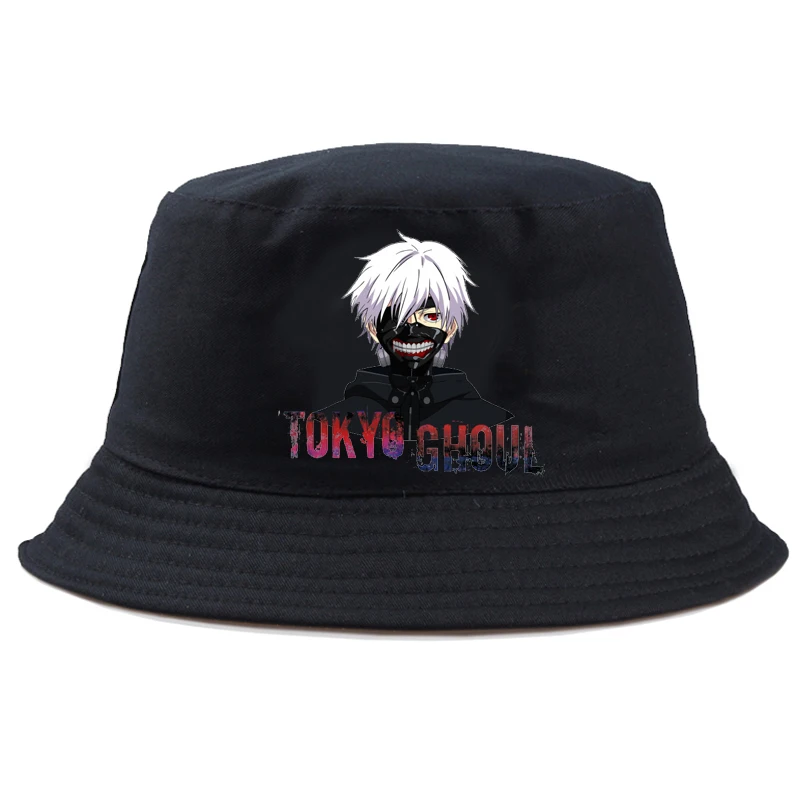 Панама с узором Токийский Гуль Кепка рыбака аниме повседневный головной убор