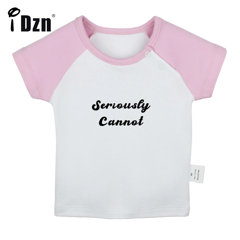 

Summer NEW Seriously Cannot Fun Art Printed Baby Boys T-shirts Cute Baby Girls Short Sleeves T shirt Newborn Cotton Tops Clothes