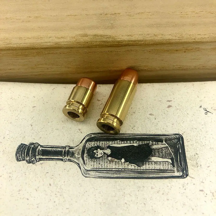 1 пара EDC бусины для ножей медные латунные цилиндрические бусы на шнурок брелок из